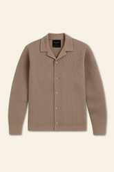 Ottoman Resort Collar Full Shirt - Carbon Grey